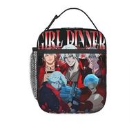 BRTOLIIAO Sacchetti per il pranzo isolati Dante Devils May Cry Merch Gioco d'azione e avventura Scatola del cibo Design unico Frigorifero termico Bento Scatola Bento per la scuola
