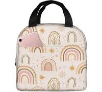 BRTOLIIAO Sacchetto termico termico riutilizzabile per il pranzo per rana verde e funghi