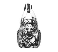 BRTOLIIAO Terrifier Crossbody Sling Backpack Homes Custom Horror Movie Halloween Clown Bag a spalla per trekking