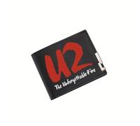 BRTOLIIAO U2 The Unforgettable Logo rosso fuoco Stampa per portafoglio maschile Design Semplice moderno imprenditore elegante Affari Natale del fidanzato del padre
