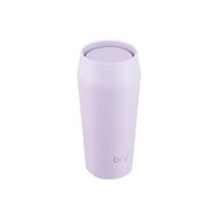 bru - Tazza da viaggio e tazza da caffè riutilizzabile, 100% a prova di perdite, interno in ceramica, acciaio inossidabile isolato a doppia parete, 12 ore caldo e freddo 24 ore (Purple Dream, 12 OZ)