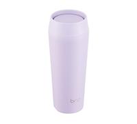 bru - Tazza da viaggio e tazza da caffè riutilizzabile, 100% a prova di perdite, interno in ceramica, acciaio inossidabile isolato a doppia parete, 12 ore caldo e freddo 24 ore (Purple Dream, 16 OZ)