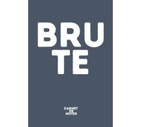 BRU-TE | Carnet de notes “Mots Coupés” | 172 pages | Format 6x9" : Carnet ligné pour écrire sans filtre, poser les faits et dire les choses comme ... Carnet de notes décoratif | Carnet Design