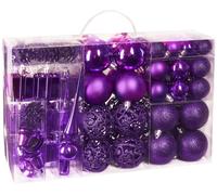 BRUBAKER 101 Set Sfere Plastico Resiste fino a 6cm Palla Albero Natale + Puntale