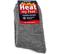 Brubaker 2 paia di calze termiche „Heat my Feet“ - unisex - grigio 39-42