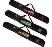 Brubaker Borsa da Sci Race Champion, può Contenere 2 Paia di Sci e relativi Bastoncini, Dotata di Ruote ne agevolerà Il Trasporto - 170 cm - Nero/Verde - Cerniera Lampo in Color Nero