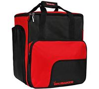 BRUBAKER Borsa per scarponi da sci Super Function, con funzione zaino, colore: rosso/grafite