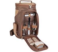 Brubaker Borsa Refrigerante per Vino - Borsa da Picnic Isolata, Borsa Termica - Portatile con Maniglia o Come Zaino