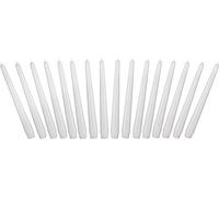 BRUBAKER Candele Coniche da 24 cm per Candelieri e Portacandele - 16 pezzi - Candele Decorative Lunghe e senza Gocciolamenti con Lunga Durata - Set Candele per Candelieri Bianco