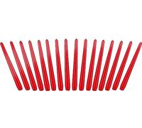 BRUBAKER Candele Coniche da 24 cm per Candelieri e Portacandele - 16 pezzi - Candele Decorative Lunghe e senza Gocciolamenti con Lunga Durata - Set Candele per Candelieri Rosso
