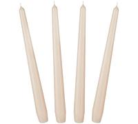 BRUBAKER Candele Coniche da 24 cm per Candelieri e Portacandele - 4 pezzi - Candele Decorative Lunghe e senza Gocciolamenti con Lunga Durata - Set Candele per Candelieri Champagne