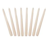 BRUBAKER Candele Coniche da 24 cm per Candelieri e Portacandele - 8 pezzi - Candele Decorative Lunghe e senza Gocciolamenti con Lunga Durata - Set Candele per Candelieri Champagne