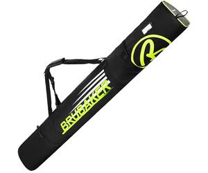 Brubaker Carver Champion Borsa da Sci per 1 Paio di Sci e Bastoncini - Nero/Giallo Neon - 170 cm