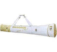 Brubaker 'Carver PRO San Maurizio' Borsa Sacchetto Sacca da Sci Imbottita con Cerniera - 170 cm - Bianco/Oro