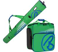 BRUBAKER 'Champion' set borsa porta scarponi e sacca sci 170/190cm verde blu