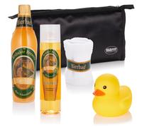 BRUBAKER Confezione Birra Regalo Uomo con Borsa Asciugamano e l'Anatra Bagno