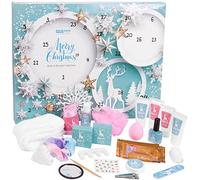 BRUBAKER Cosmetics Bellezza Calendario dell'Avvento 2024 - il Calendario di Natale XXL Wellness per Donne e Ragazze - 24 x Prodotti per la Cura del Corpo e Accessori Spa - Blu Menta