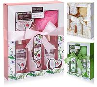 BRUBAKER Cosmetics Set da Bagno e Doccia Latte di Cocco e Fragola - Profumo di Cocco e Fragola - Set Regalo in 5 Pezzi