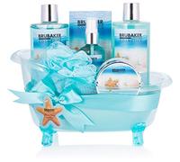 BRUBAKER Cosmetics Set da bagno e doccia Summer Dreams - Set regalo in 7 pezzi in vasca da bagno decorativa