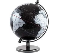 Brubaker Globo Inglese in Acciaio Inossidabile - Nero Argento dal Design 'Dark Planet'
