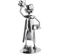 BRUBAKER Vite Uomo Graduation Laurea Master - Fatto a Mano in Ferro Figura Uomo Metallo Esame - Metallo Figura Idea Regalo per Gli Studenti