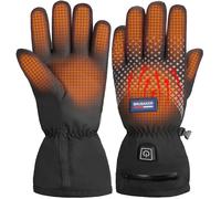 BRUBAKER Guanti Riscaldati Nero Guanti Invernali Sci & Snowboard Impermeabile