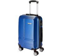 Brubaker New York Bagaglio a Mano - Valigia con Serratura a Combinazione, 4 Ruote e Comode Maniglie - 37 x 56 x 24,5 cm Trolley in ABS - Valigia Rigida con Ruote (M - Blu Scuro)