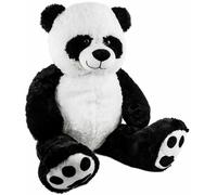 BRUBAKER Panda di Peluche Orsacchiotto Nero Bianco 100 cm di Altezza