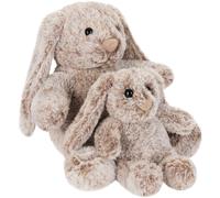 BRUBAKER Peluche Mamma Coniglio et Bambino 18 cm et 28 cm Giocattolo Morbido