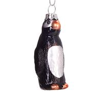 Brubaker Pinguino - Palla di Natale in Vetro Dipinto a Mano - Bocca Soffiata Decorazione Dell'Albero di Natale Figure Buffo Ciondolo Decorazione Palla Albero - 7,5 cm