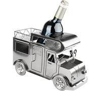 Brubaker Portabottiglia in Metallo per Camper - Regalo di Vino per Campeggiatori - Decorazione Con Biglietto d'Auguri