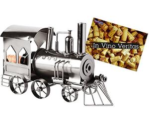 BRUBAKER portabottiglie dal design locomotiva che porta il vino