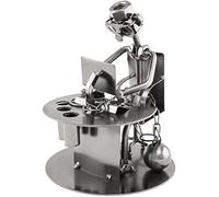 BRUBAKER portapenne da scrivania - scultura in metallo schiavo del lavoro