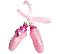 Brubaker Scarpe da Ballo Rosa - Palla di Natale in Vetro Dipinto a Mano - Bocca Soffiata Decorazione Dell'Albero di Natale Figure Buffe Decorazioni Ciondolo Decorazione Albero Palla - 8 cm