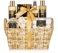 BRUBAKER Set beauty da bagno e doccia 'Vanilla Golden Paradies' - fragranze floreali di vaniglia, rosa e menta - Set regalo in 13 pezzi in confezione regalo