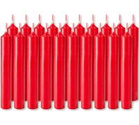 BRUBAKER Set di 20 Candele di Compleanno da 9,5 cm - Candele Piccole per Compleanno, Magia, Rituali o Decorazioni per Feste - Candele Decorative a Bastoncino da 1,25 cm di Diametro - Rosso