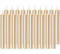 BRUBAKER Set di 20 Candele di Compleanno da 9,5 cm - Candele Piccole per Compleanno, Magia, Rituali o Decorazioni per Feste - Candele Decorative a Bastoncino da 1,25 cm di Diametro - Oro Pallido