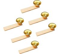 BRUBAKER Set di 6 Portacandele per Piramidi di Natale di - 6x Portacandele di Ricambio per Piramidi di Legno Medie e Grandi da 30 cm, 45 cm e 60 cm - Legno Naturale
