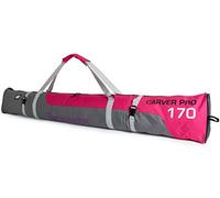 Brubaker Ski Borsa 'Carver PRO 2.0' Sacca da Sci Colore Chiaro Fucsia/Grigio 170 cm