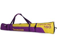 Brubaker Ski Borsa 'Carver PRO 2.0' Sacca da Sci Colore Viola/Giallo 190 cm