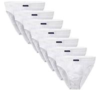 Brubaker Slip Intimo Uomo 100% Cotone - 7 Paia - Bianco Taglia L