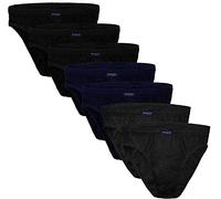Brubaker Slip Intimo Uomo - Miscela di Cotone - 7 Paia - 3X Nero / 2X Antracite / 2X Grigio Taglia L