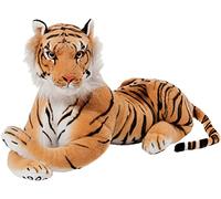 BRUBAKER Tigre Coccolone Giocattolo 45 cm - Tiger Sdraiato Peluche Giocattolo di Peluche - Marrone