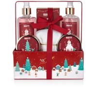 BRUBAKER Toolbox Confezione Regalo Donna Bagno e Doccia - Set 6 Pezzi Natalizio