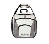 Brubaker utilissima Borsa Invernale per Attrezzi da Sci, Sacchetto Professionale per Scarponi e Casco da Sci Rosso/Nero + Argento/Nero