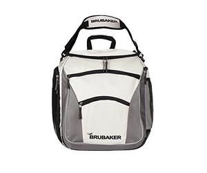 Brubaker utilissima Borsa Invernale per Attrezzi da Sci, Sacchetto Professionale per Scarponi e Casco da Sci Rosso/Nero + Argento/Nero