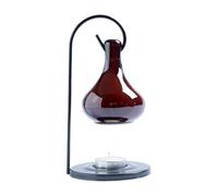 Bruccini Olio Essenziale Ceramica Appennata Bruciatori Olio Essenziale Aromaterapista Porta Candele Tealight Con Supporto In Ferro Decoro Caloroso Cera Sciolta