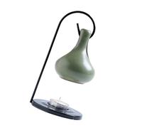 Bruccini Olio Essenziale Ceramica Appennata Bruciatori Olio Essenziale Aromaterapista Porta Candele Tealight Con Supporto In Ferro Decoro Caloroso Cera Sciolta