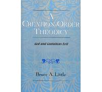 Bruce A. Little A Creation-Order Theodicy (Tascabile)