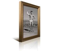 Bruce Bellas of La - Vintage Physique Maschio Ed Fury Muscle 196s Bodybuilding Beach Pose - 17, X 22, Fine Art Print-1 Retro Cornice Decorativa e Stampa artistica Quadro Moderno Famiglia Camera da